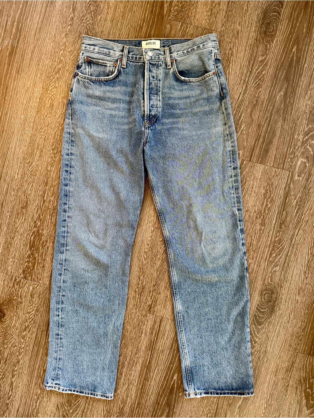 Agolde Fran Low Slung Easy Straight Jeans Size 26